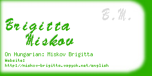 brigitta miskov business card